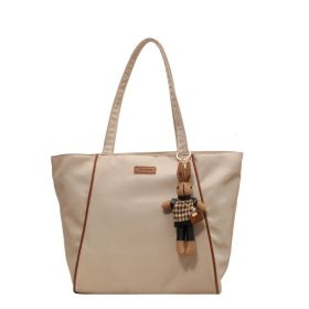 Large Capacity Tote Korean Style Commuter Shoulder Bag Spring And Summer New Fashion All-match Leisure Commute Tote Bag (Option: White-Single Bag)