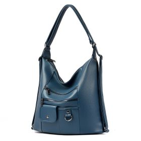 New Bags Fashion Casual Women's All-match One Shoulder Crossbody Bag (Color: Dark Blue)
