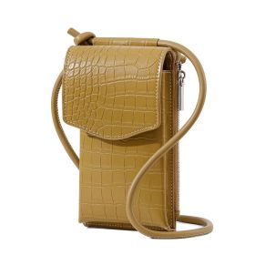 Simple Large Capacity Stone Pattern Mobile Phone Bag (Option: T6085 Khaki)