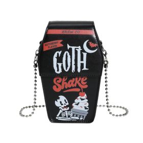 Coffin Board Gothic Style Bag For Women New Niche Spoof Dark Skull All-match (Option: 1st Style Black)