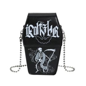 Coffin Board Gothic Style Bag For Women New Niche Spoof Dark Skull All-match (Option: Black Type Three)