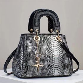 Women's Fashion All-match Shoulder Messenger Bag (Color: Silver)