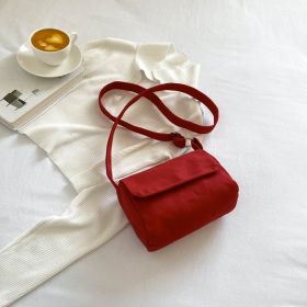 Spring New Korean Style Simple Shoulder Bag For Women (Color: Red)