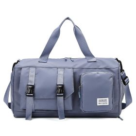 Portable Travel Women's Sports Fitness Water-proof Bag (Option: Fog Blue)