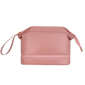 Large Capacity Portable Travel Storage Bag (Option: Pink-Single Layer)