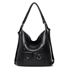 New Bags Fashion Casual Women's All-match One Shoulder Crossbody Bag (Color: Black)