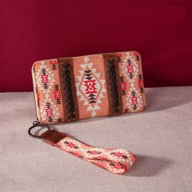 Vintage Cotton And Linen Printed Women's Wallet (Option: PG5001 8 Orange)