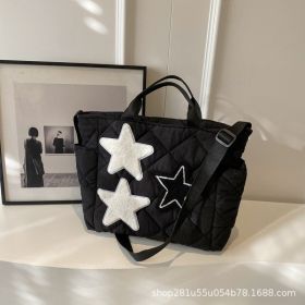 Women's Rhombus Tote Bag (Color: Black)