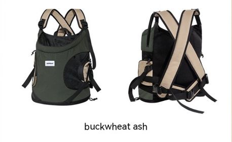 Cat Backpack Pet Front Breathable Canvas Bag (Option: Gray-35x20x36CM)