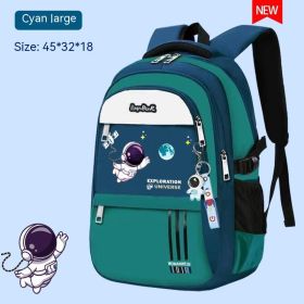 Spine Protection Backpack For Boys And Girls (Option: Large Green-Bare Bag)