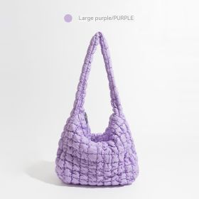Stylish Shoulder Handbag For Women (Option: Large purple)