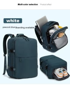 Large Capacity Multifunctional Travel Waterproof Mummy Backpack (Option: 2209 Peacock Blue)