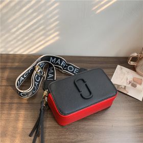 Bag Fashionable Wide Shoulder Strap Crossbody Small Bag Fashionable All-match Small Square Bag (Color: Black)