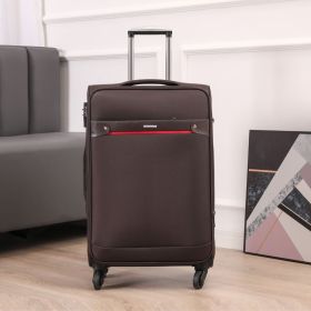 Business Luggage Oxford Bra Bar Large Capacity Password (Option: Brown youth edition-20inch)