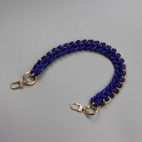 Women's Bag Woven Bag With 40cm Short With Buckle Can Be Mobile Phone Charm (Option: Old Version Blue-40cm)