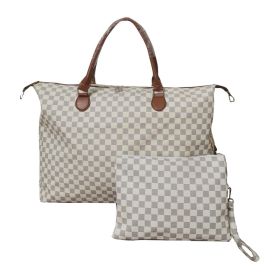 Women's Fashion Travel Bag Large Capacity (Option: White-22 Inches)