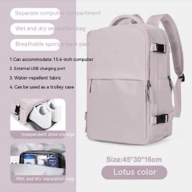 Large Capacity Multifunctional Travel Waterproof Mummy Backpack (Option: 2209 Lotus Root Pink)