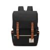 1pc Vintage Nylon Laptop Backpack With USB Charging Port, Slim Tear Resistant Business Backpack For Travel, College, School, Casual Daypack For Men, W