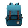 1pc Vintage Nylon Laptop Backpack With USB Charging Port, Slim Tear Resistant Business Backpack For Travel, College, School, Casual Daypack For Men, W