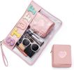 Chenille Letter Clear Bag Purse Multi-purpose Transparent Waterproof Stuff Makeup Tote Bag;  2 Pack Stuff Pouch Varsity Letter Cosmetic Bag;  Toiletry