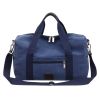 Canvas Travel Bag with Patch Decor Lightweight Luggage for Business Trips