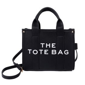 Fashion Design Handbags For Women 2022 New Tote Hobo Bags Letter Casual Square Shoulder Bags Leather Crossbody Bags Zipper Open (Color: Black, size: One Size)