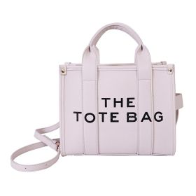 Fashion Design Handbags For Women 2022 New Tote Hobo Bags Letter Casual Square Shoulder Bags Leather Crossbody Bags Zipper Open (Color: White, size: One Size)