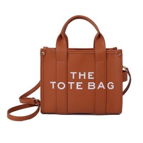 Fashion Design Handbags For Women 2022 New Tote Hobo Bags Letter Casual Square Shoulder Bags Leather Crossbody Bags Zipper Open (Color: Brown, size: One Size)