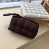 Fashion Women Woven Crossbody Bags New 2022 Solid Cotton Soft Square Messager Bags Flap Wide Shoulder Strap Bags Autumn Winter