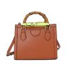 2022 Women's Handbags Brand Designers Bamboo Handle Shoulder Bags Leather Females Casual Square Bags Fashion Crossbody Bags