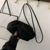 Shoulder Bags Handbags For Women Brand Designers Green Towel Soft Cloth Cloud Bags Flock Messenger Bags New Fashion Dumpling Bun