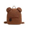 Personalised Bear Backpacks Custom Name Portable Children Travel Shopping Rucksacks Women's Cute Bear Shaped Shoulder Backpack