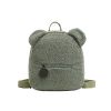 Personalised Bear Backpacks Custom Name Portable Children Travel Shopping Rucksacks Women's Cute Bear Shaped Shoulder Backpack
