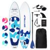 Inflatable Stand Up Paddle Board for Adults with Paddleboard Accessories;  Sup Paddle;  Double Action Hand Pump;  Travel Backpack;  Leash;  Blow Up Su
