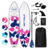 Inflatable Stand Up Paddle Board for Adults with Paddleboard Accessories;  Sup Paddle;  Double Action Hand Pump;  Travel Backpack;  Leash;  Blow Up Su