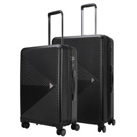 Felicity Luggage Set Extra Large and Large - 2 pieces (Material: Polycarbonate, Color: Black)