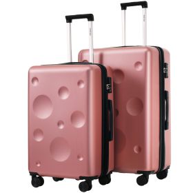 Hardshell Luggage Sets 2 Pieces 24"+28" Expandable Luggages Spinner Suitcase with TSA Lock Lightweight (Color: as Pic)