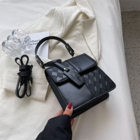Stylish Portable Small Square Bag Versatile (Color: Black)
