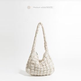 Stylish Shoulder Handbag For Women (Option: Medium white)