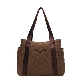 Women's Fashion All-matching Commuter Shoulder Tote (Color: Coffee)