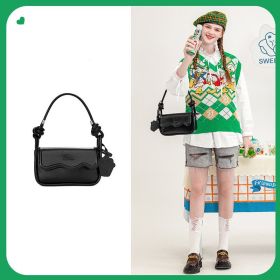Women's Underarm Shoulder Bag (Option: Obsidian Black)