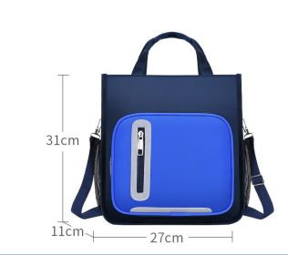 Boys And Girls Space Bag Backpack Lightweight Children's School Bag (Option: Blue-Tuition bag)