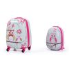 2 PCS Kids Luggage Set, 12" Backpack and 16" Spinner Case with 4 Universal Wheels, Travel Suitcase for Boys Girls