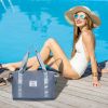 35L Shoulder Travel Duffle Bag Folding Carry On Overnight Weekender Bag with Luggage Sleeve Waterproof Expandable Gym Tote Bag