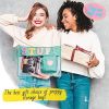 Chenille Letter Clear Bag Purse Multi-purpose Transparent Waterproof Stuff Makeup Tote Bag;  2 Pack Stuff Pouch Varsity Letter Cosmetic Bag;  Toiletry