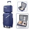 Luggage Sets 4 Piece(14/20/24/28), Expandable Lightweight Suitcase with 4 Double 360 Degrees Mute Spinner Wheels PP Materials Durable TSA Lock Travel