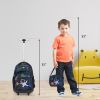 20-Inch 3PCS Kids Rolling Luggage Set;  Trolley Backpack with Lunch Bag and Pencil Case for kids