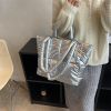 Winter Lightweight Tote Bag Fashion Filled Cotton One Shoulder Women's Bag Puffer Shoulder Bag Pillow Shopper Bag