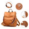Vintage Women Girls Backpack PU Leather Travel School Bag Shoulder Handbag Purse