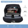 Waterproof Laptop Backpack 17" Travel Rucksack School Bag with USB Charging Port